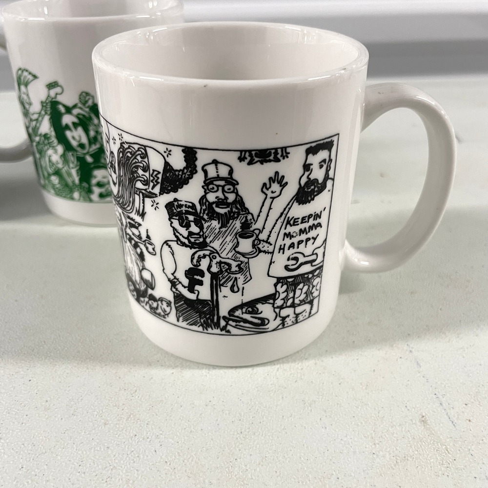 Cornerstone Festival Coffee Mugs Set of 4 00s CCM Christian Rock Music Art - Picture 10 of 17